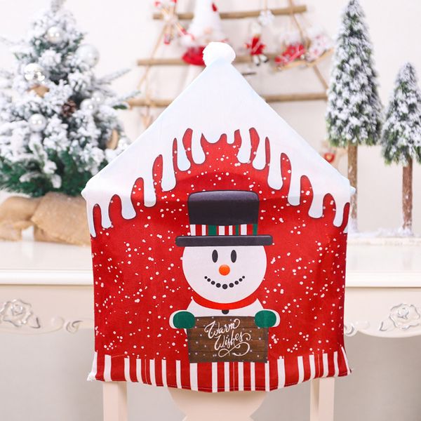 

christmas decoration chair covers dining seat santa claus home party decor