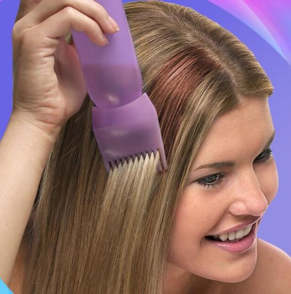 

plastic hair dye shampoo bottle empty hair dye bottle with applicator brush dispensing salon hair coloring dyeing bottles