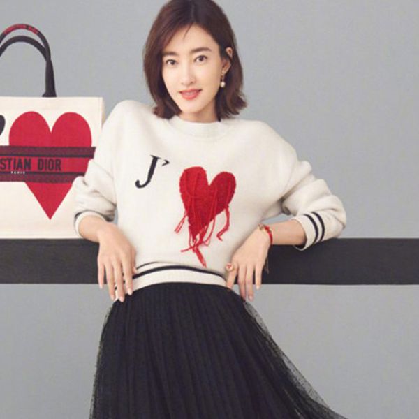 

2019 runway designer red heart women white sweater pulloveres long sleeve female knitted jumper fall winter clothes, White;black