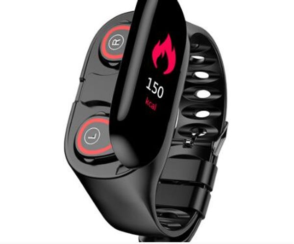 

Ai mart watch with bluetooth earphone heart rate monitor mart wri tband long time tandby port watch men