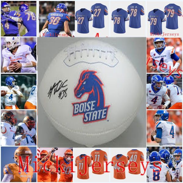 

Custom Boise State Football Jersey Leighton Vander Esch Ryan Clady Randy Trautman Dave Wilcox Darian Thompson Boise State Bronco Jersey