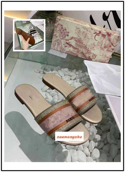 

latest new dazzle flowers trendy bohemia women slippers letter embroidery lady sandal designer casual slipper, Black
