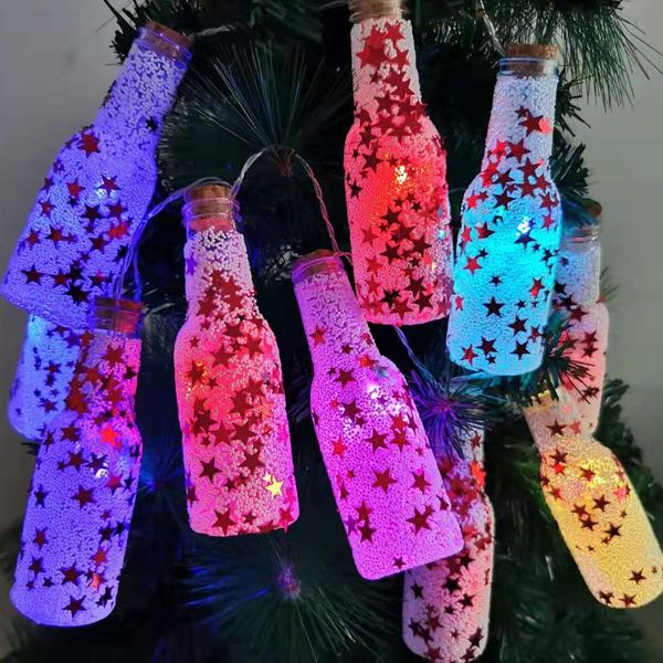 

beautiful led lights christmas decoration wishing bottle christmas tree decoration plastic foam lighted wishing bottle