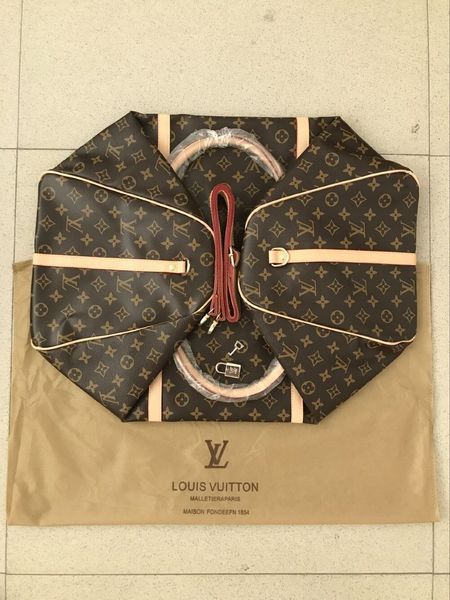 

2019 men brand bag women travel bags luxury luggage designer travel bags men pu leather handbags large totes 55cm ing