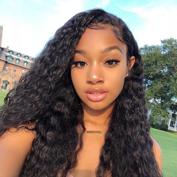 13x4 Water Wave Human Hair Lace Front Wigs Front Lace Wigs With