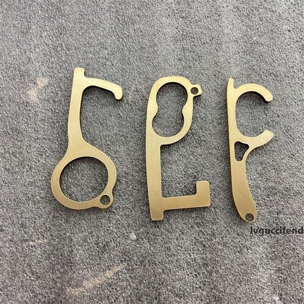 

практическая цепная edc ключ лифт инструменты выдалбливающий металлические двери открывалки бесконтактных двери ручка открывалка 5 дизайн 4