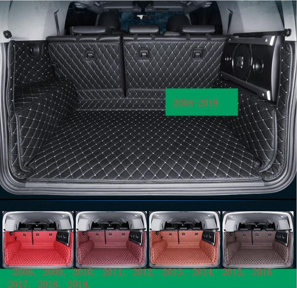 

car styling luxury fiber leather car trunk mat for fj cruiser 2008, 2009, 2010, 2011- 2018 2019 accessories