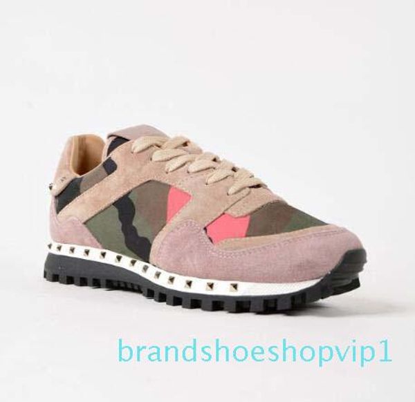 

lasts fashion studed camouflage casual shoes footwear men women flats luxury designer rockrunner trainers casual shoes xx32, Black