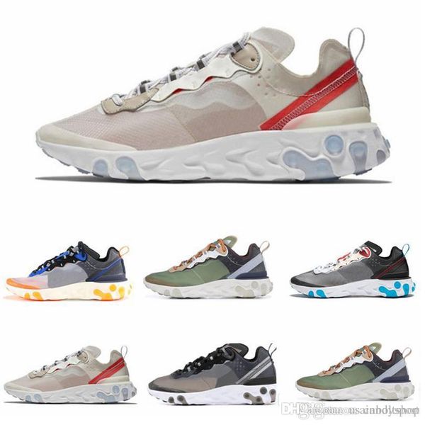 

Casual Shoes Hot Original Epic Undercover Breathable mesh yarn Women Mens Free ship Size US 5.5-11 React Element 87 lz888