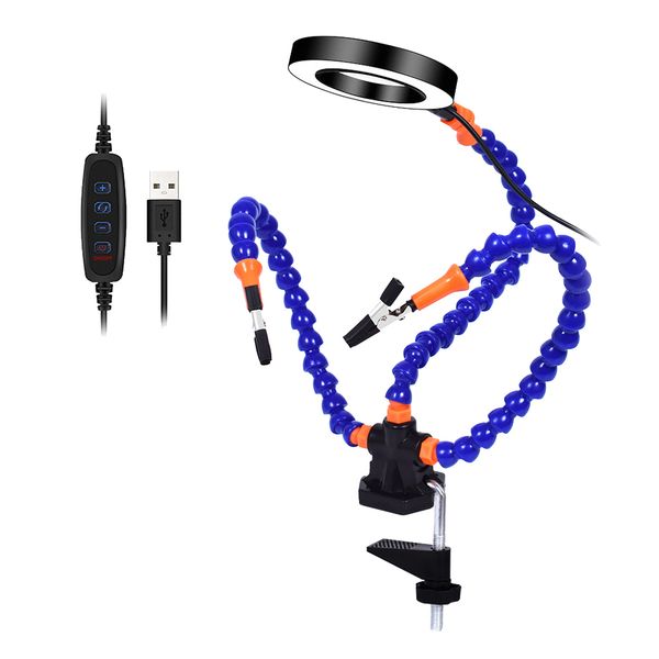 

plastic bench vise table clamp w/3pcs flexible arms