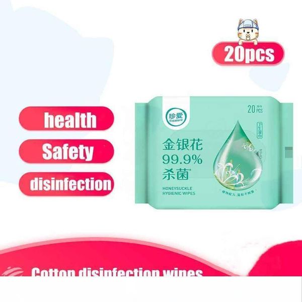 

antibacterial wet wipe tissue clean hand health care 20wipes non-alcoholic wet wipe disposable disinfection antibacterial tool