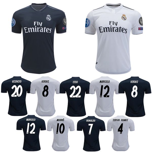 

Mens 2019 2020 Soccer Jerseys 18 19 MADRID ASENSIO SERGIO ISCO MARCELO Home Camisetas Futbol Camisas Maillot Football Shirt