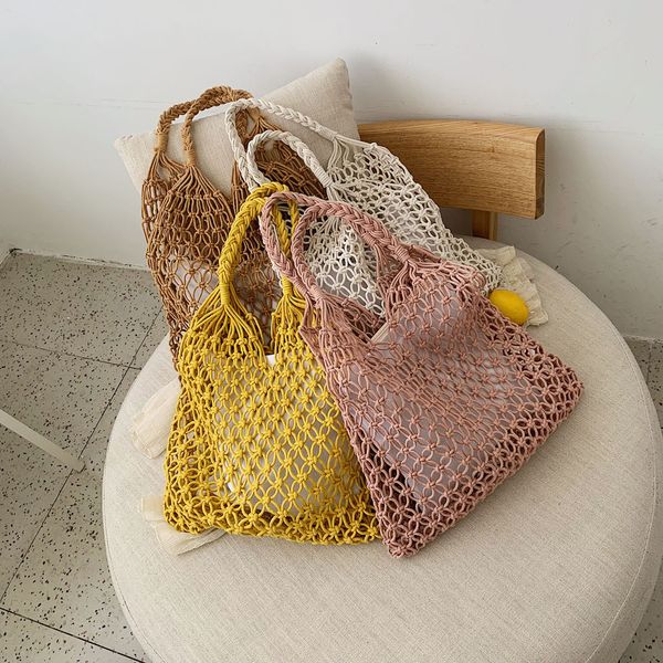 

xiniu women's fashion woven shoulder bag solid color handbag woven bag beach 2019 fashion borsa a tracolla da donna#30