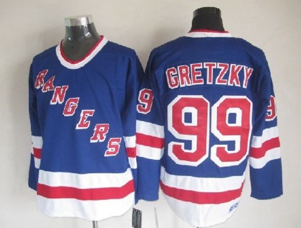 

new york rangers 919 wayne gretzky jerseys hockey vintage blue, Black;red
