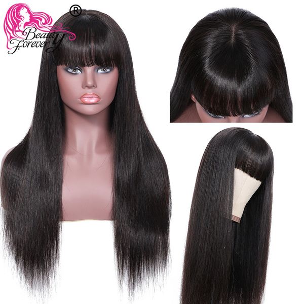 

transparent lace wigs pre plucked brazilian straight lace front human hair wigs with bang for black women remy, Black;brown