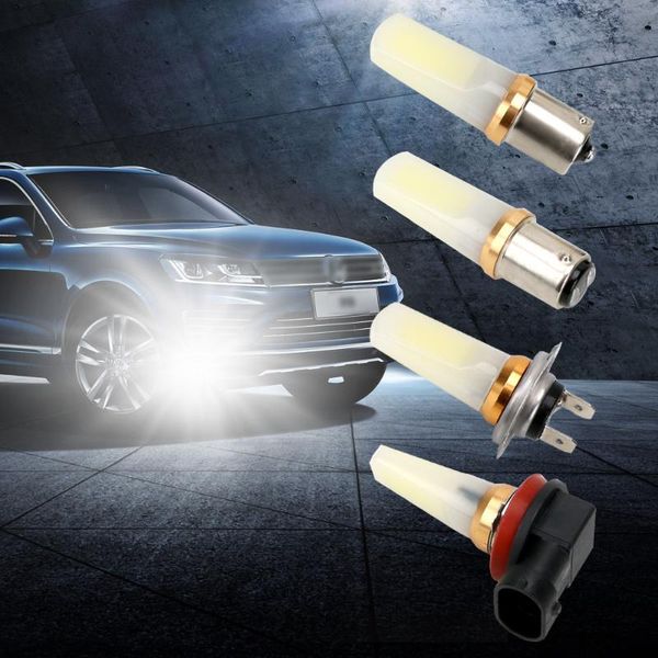 

leepee high power cob led car headlight led running light auto fog lamp h7 h11 1156 1157 white 9w driving fog lights