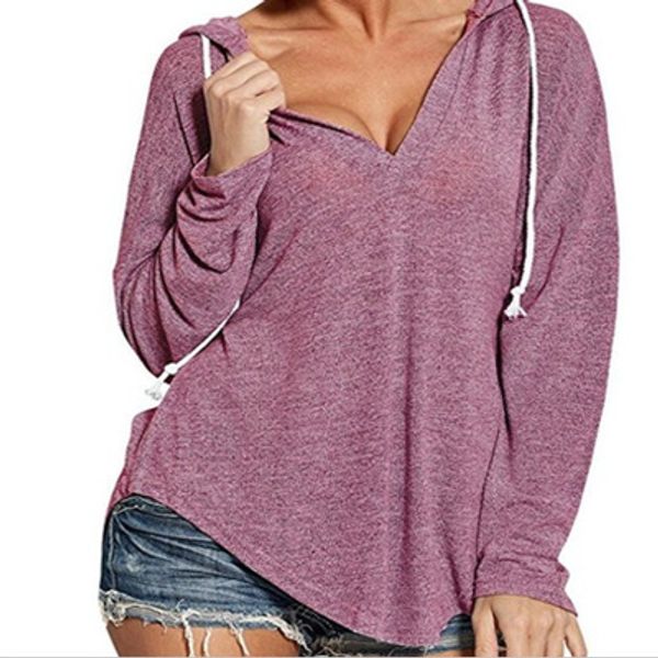 

women hooded t-shirt fashion loosed anomalistic sweatshirt autumn and winter new long-sleeved sweater t-shirt, White