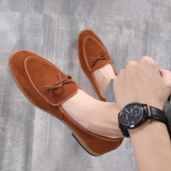

england joker genuine leather matting male shoe bow trend male shoe, Black