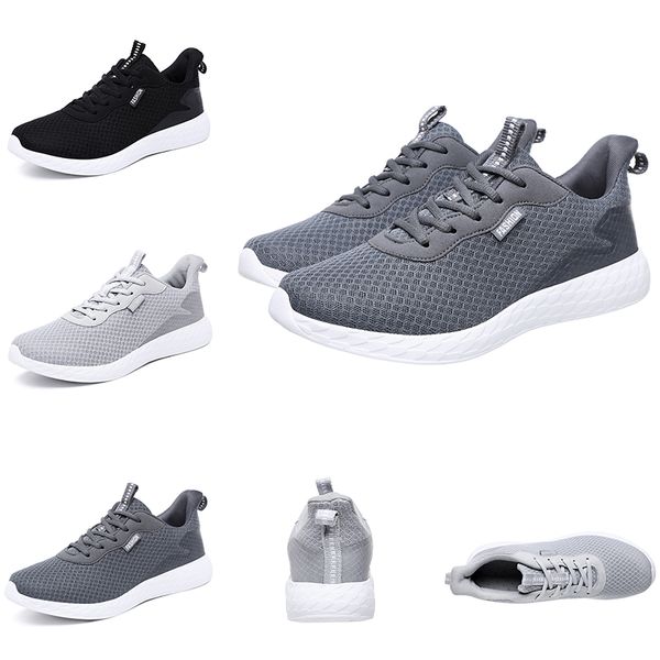 Scarpe da corsa da uomo Drop Shipping nero bianco grigio Scarpe sportive da corsa leggere da ginnastica sneakers Marchio fatto in casa Made in China