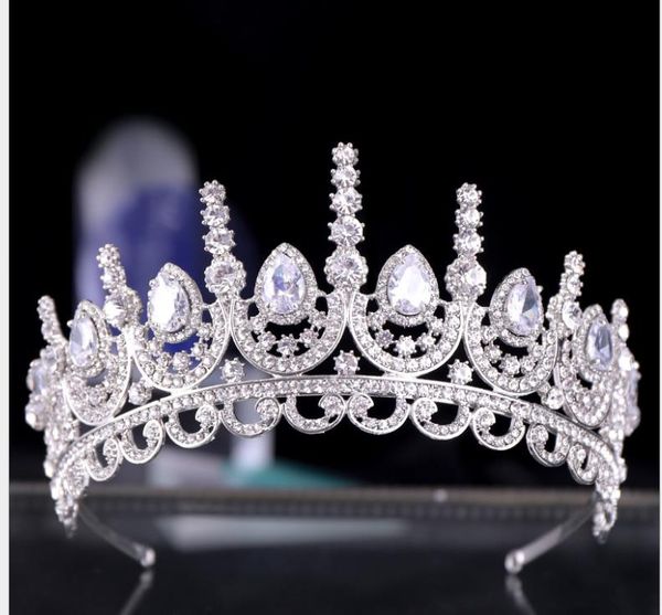 

crystal crown crown princess headband bridal hair accessories bridal accessories, Silver