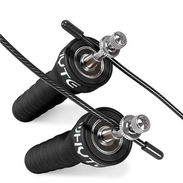 

fitness speed weighted jump rope skipping ropes pro ball bearings anti-slip handles sports training/boxing//crossfit
