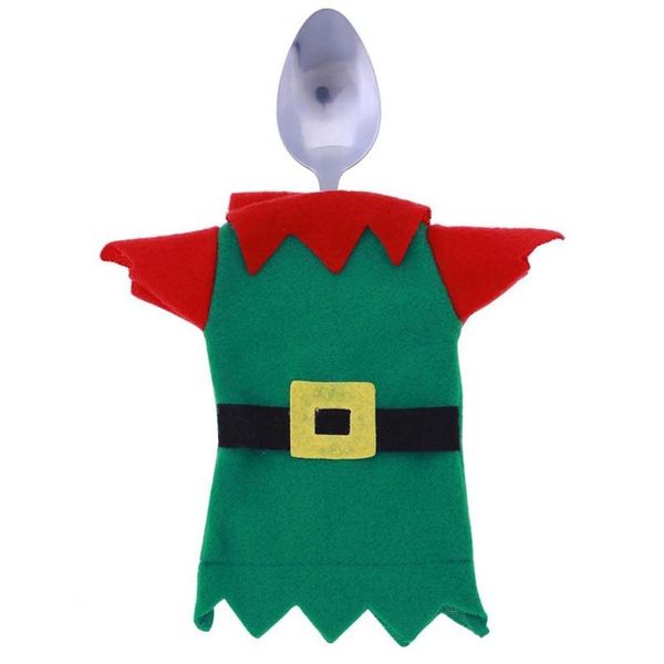 

6pcs christmas xmas cutlery tableware holder fork spoon knife bag cover