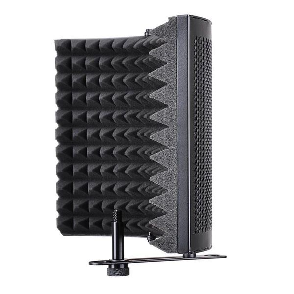 

absf folding studio microphone isolation shield recording sound absorber foam panel