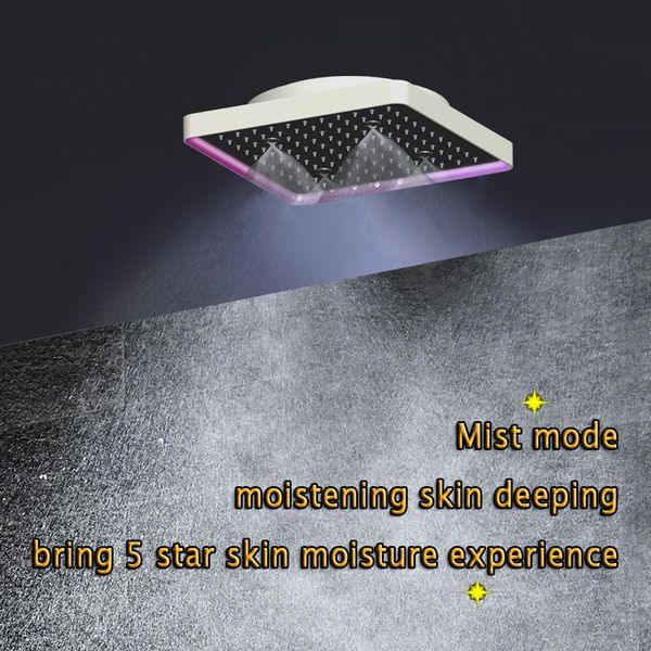 

потолочный shower head площадь 300 sus304 нержавеющей ванная многофункционального матовый черный продукты дождь туман верхний душ