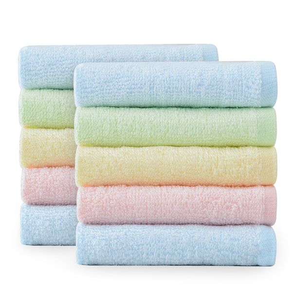 

liya clean towel fiber small handkerchief wash household lint soft absorbent children towel 10
