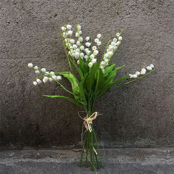 

10pcs/lot artificial campanula flowers plastic wind orchid flores for home table decor wedding decoration fake flower wreath