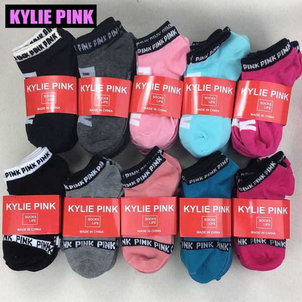 

носки kylie pink для женщин и девочек на рождество на зиму хлопковые носки calcetines sox разноцветные уличные носки harajukuk, Black;white