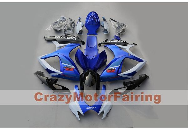 

new abs motorcycle bike fairings kits fit for suzuki gsxr600 750 600 750 k6 2006 2007 06 07 bodywork set custom fairing blue