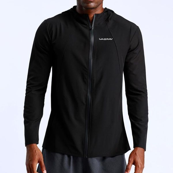 

men long sleeve jogging suit zipper hoodie tracksuit sport set casual comfy sweatsuits with pockets sports jacket coat, Black;red