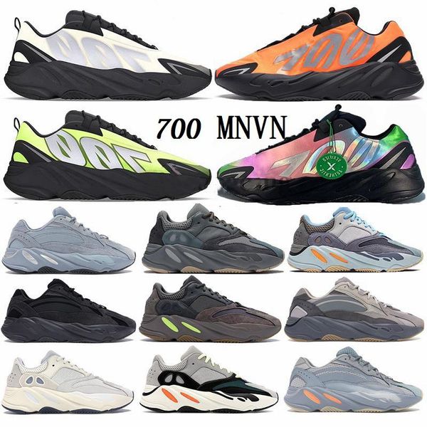 

box stock x kanye 700 mens sneakers running shoes be ture utility black wave runner mnvn phosphor orange bone womens sports outdoor fashion, White;red