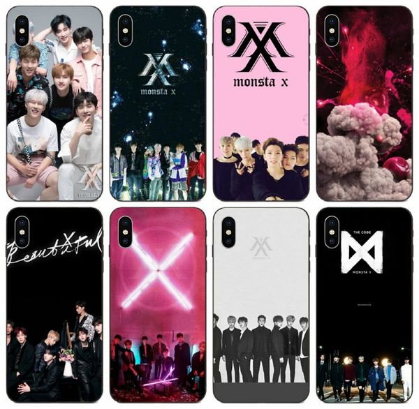 

tongtrade] monsta x kpop novelty fundas case for iphone 11 pro max x xs xr 8s 8 7s 7 se galaxy core 8262 prime huawei p10 lg g7 thinq case