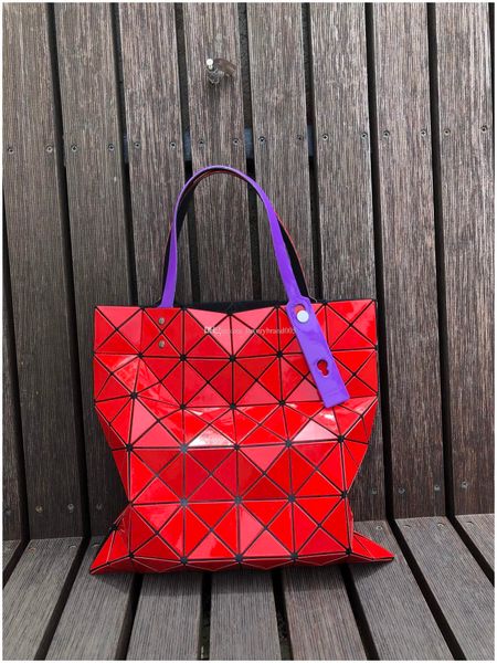 

handbag female folded geometric plaid bag fashion casual tote bao bao women handbag baobao bag shoulder bag size34-34cm