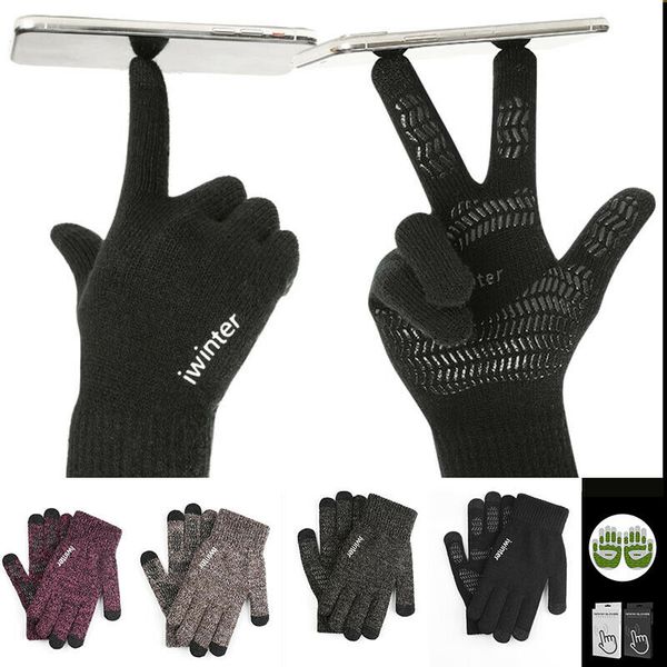 

Unisex Men Women Classic Gloves Touch Screen Wool Knitted Winter Warm Touch Screen Gloves Men Women Wool Knitted Gloves