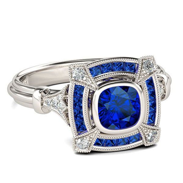 

New crossborder special explosives jewelry wish sapphire openwork classic ring jewelry wholesale accessories ring
