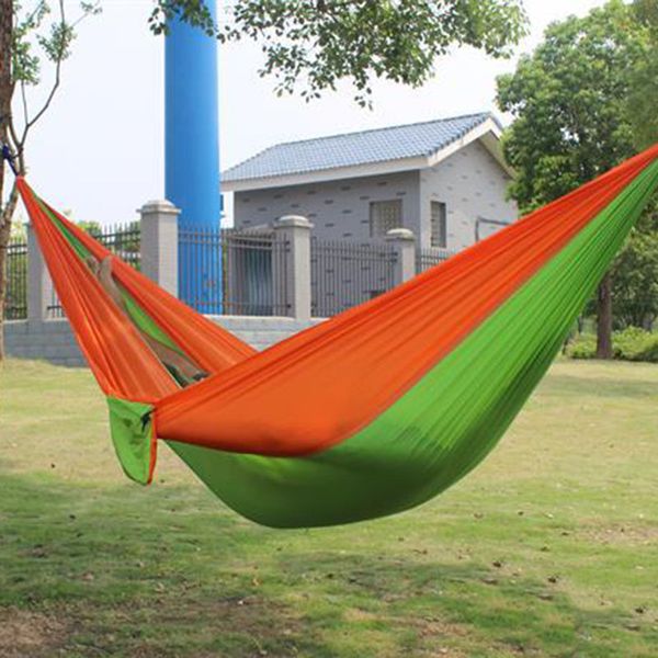 

outdoor portable parachute fabric camping hammock survival garden leisure hamac swing travel hiking double person hamak tent