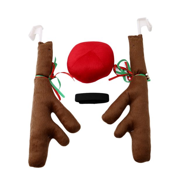 

christmas party funny car decor toy windows reindeer deer elk antlers home party christmas decoration for home navidad