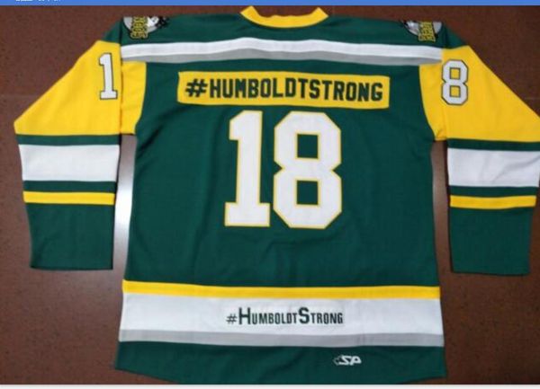 

custom men youth women vintage broncos humboldt broncos humboldtstrong #18 hockey jersey size s-5xl or custom any name or number, Black