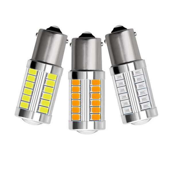 

10x 1156 ba15s p21 5w 5630 s25 33 led car tail bulb brake lights auto reverse lamp daytime running light red white yellow dc 12v