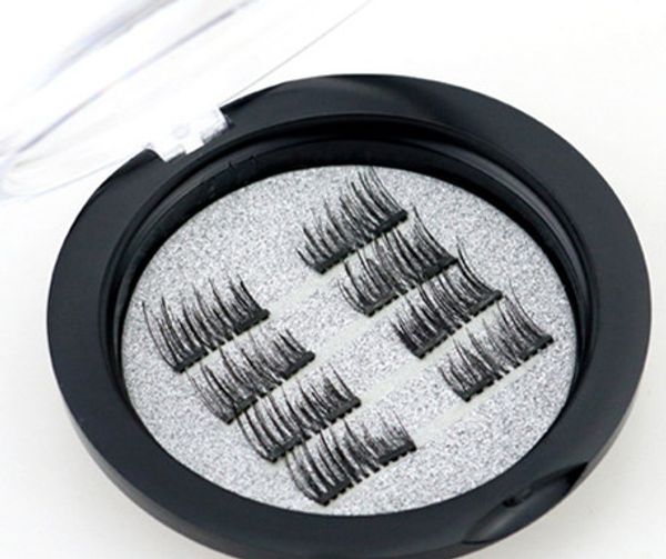 

magnetic eyelashes crisscross style false eyelashes 8pcs/4 pairs eyelashes set without glue fast paste eyes makeup tools