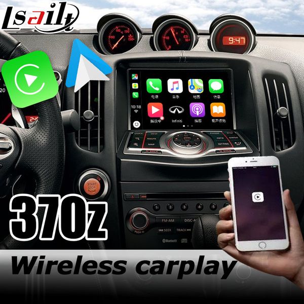 

carplay interface box for 370z skyline 2010-now with murano pathfinder android auto youtube play gps