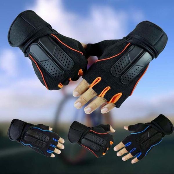 

men's fashion pink orange m half weight gloves cycling fitness men colour motorcycle