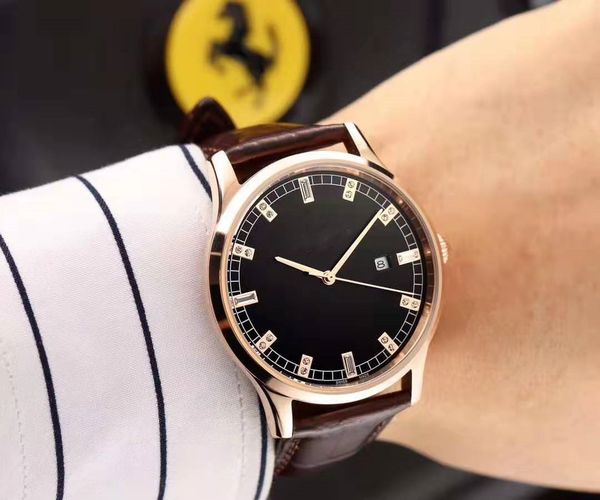 

2020 latest designer men's watch super waterproof 316 fine steel case automatic machine core diameter 41mm high-grade coated glass, Slivery;brown
