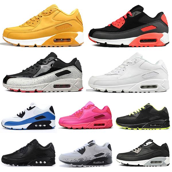 

classic 90 90s running shoes for men designer trainers infrared yellow triple black pink white womens brand sneakers sports shoes size 36-45
