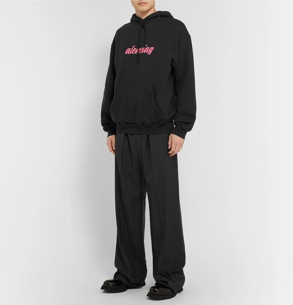 

19FW Роскошный Европейский Толстовка С Капюшоном Письмо Вышивка Печати Логотип Хлопок Толстовка Женщин И Мужчин Дизайнерские толстовки HFWPWY268