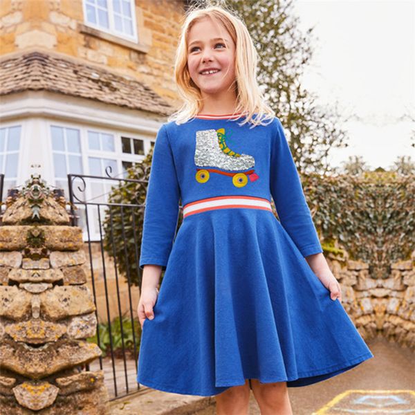 

ins unicorn for girls dresses 4 colors toddler long sleeve girls dresses sequined kids clothing kids designer clothes girls jy31, Red;yellow