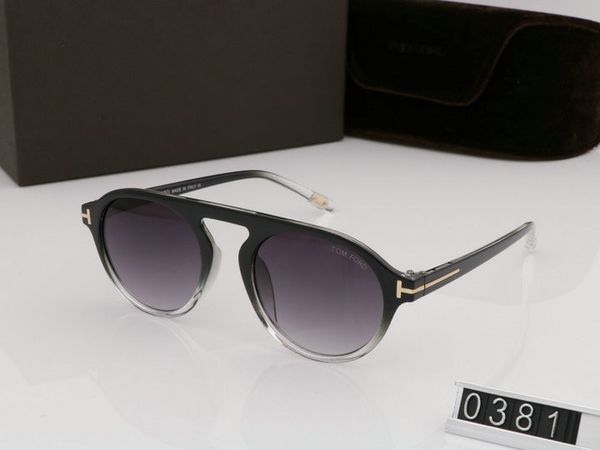 

luxury big qualtiy new fashion 0381 tom sunglasses for man woman erika eyewear ford designer brand sun glasses with original box tom, White;black